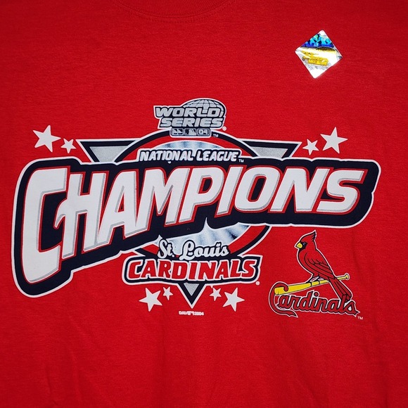 St. Louis Cardinals 2004 World Series Pullover Long Sleeve Shirt  Men's XL NWOT‎ - Picture 1 of 9